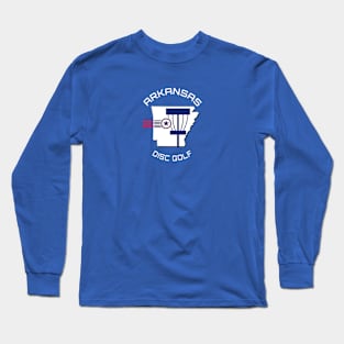 Arkansas Disc Golf - Shape Dark Long Sleeve T-Shirt